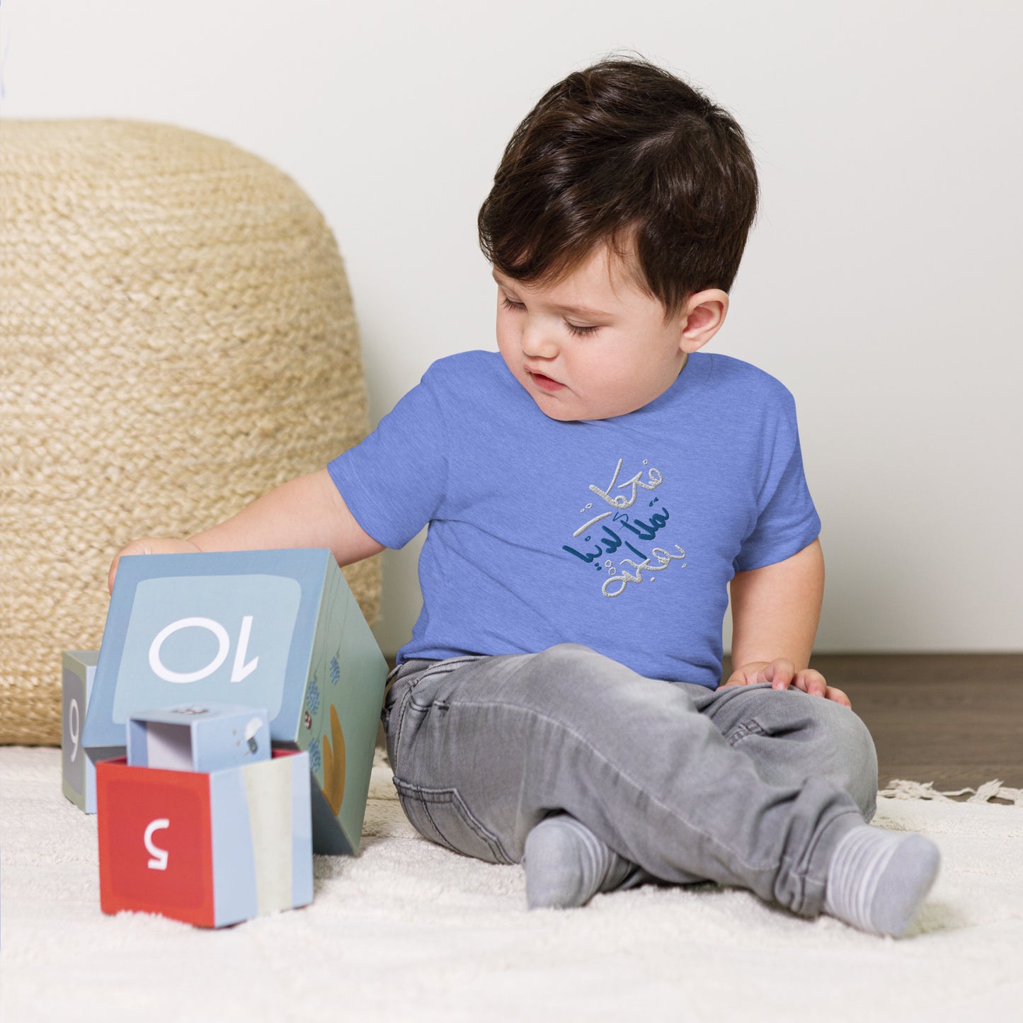 Embroidered Toddler Short Sleeve Tee