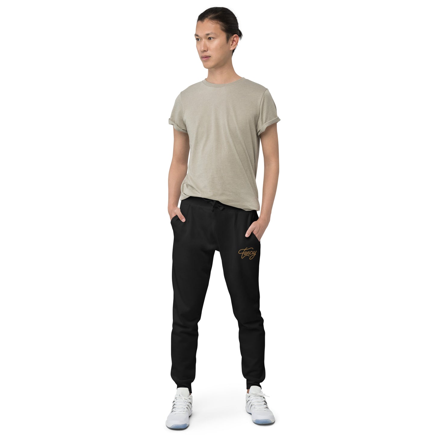 Embroidered Men's fleece sweatpants
