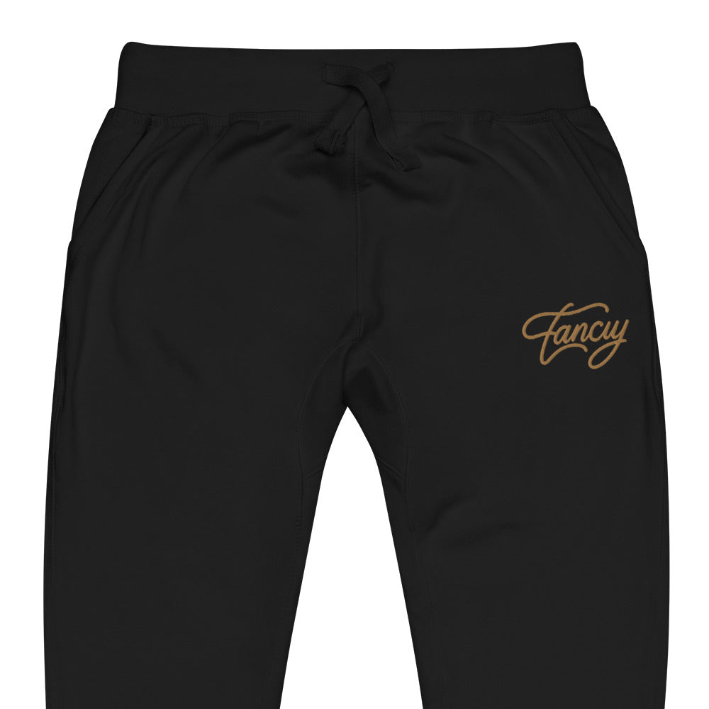 Embroidered Men's fleece sweatpants