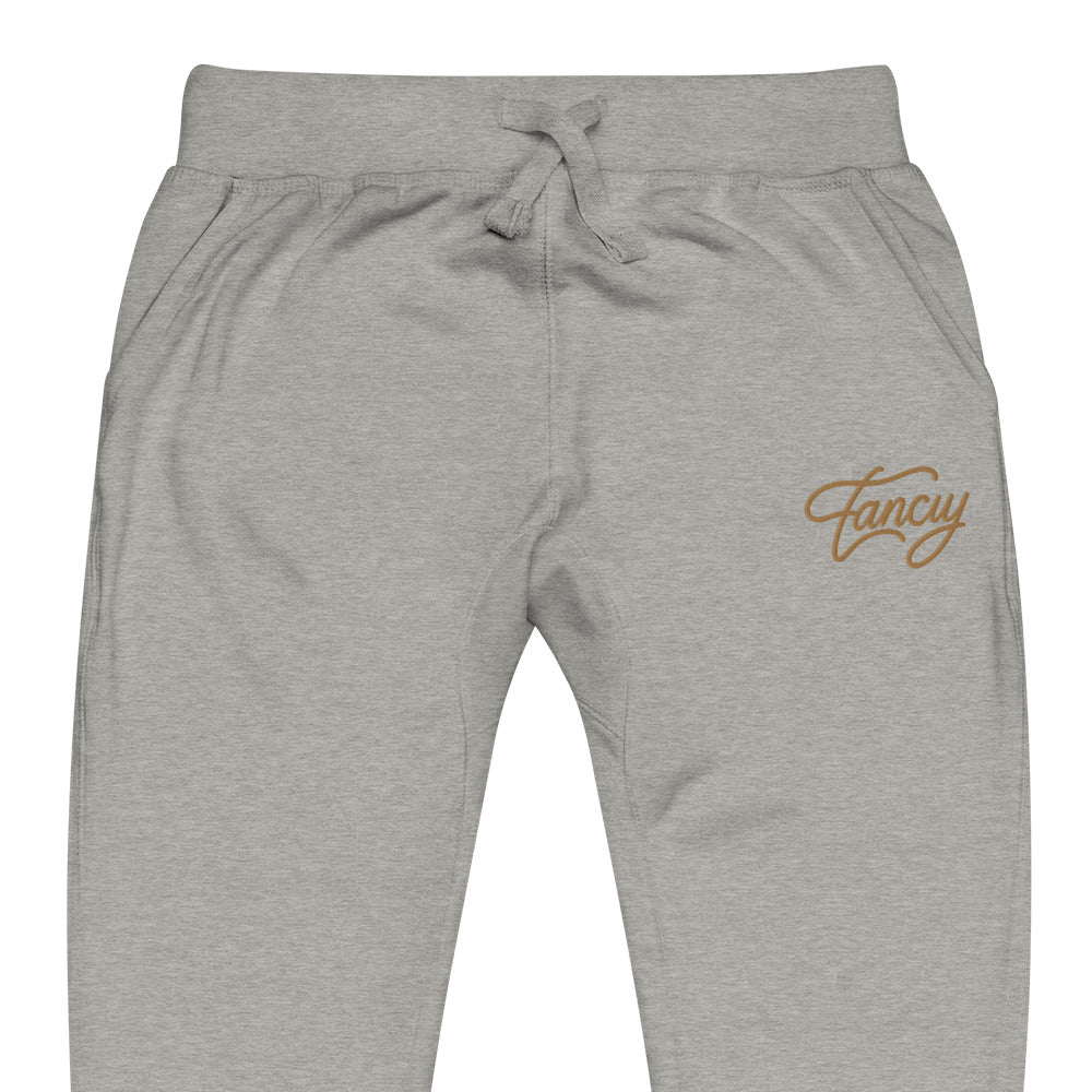 Embroidered Men's fleece sweatpants