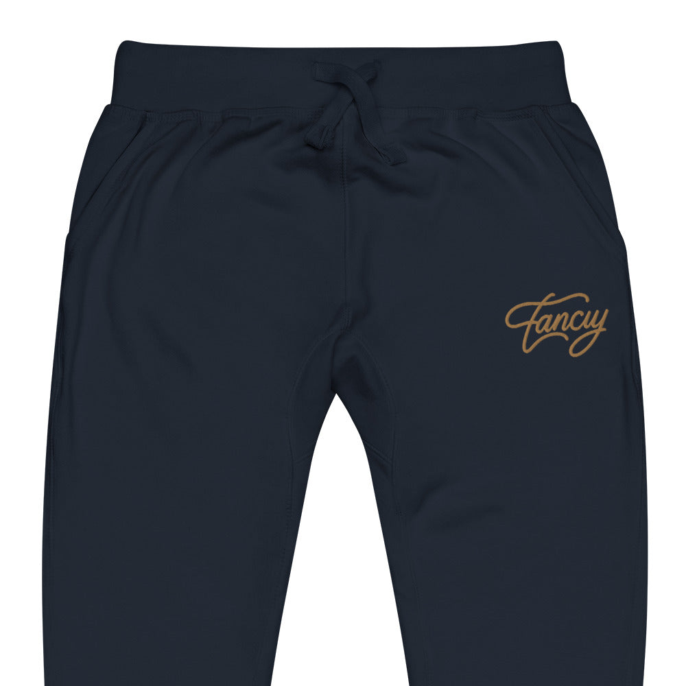 Embroidered Men's fleece sweatpants