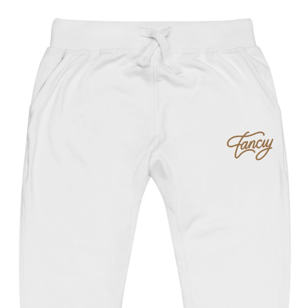 Embroidered Men's fleece sweatpants