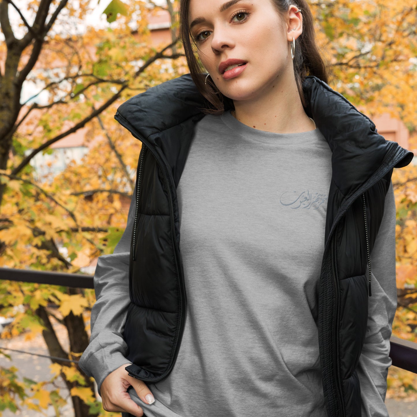 Embroidered Women's Long Sleeve Tee