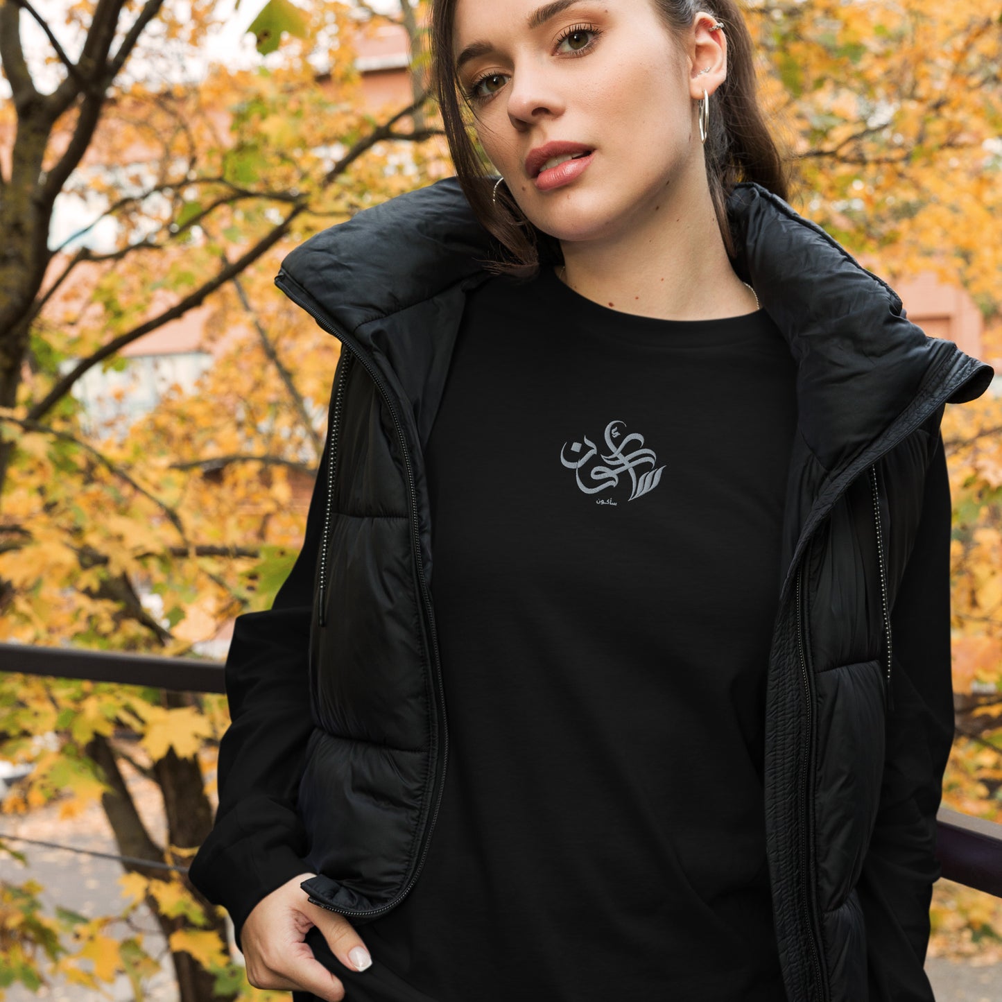 Embroidered Women's Long Sleeve Tee