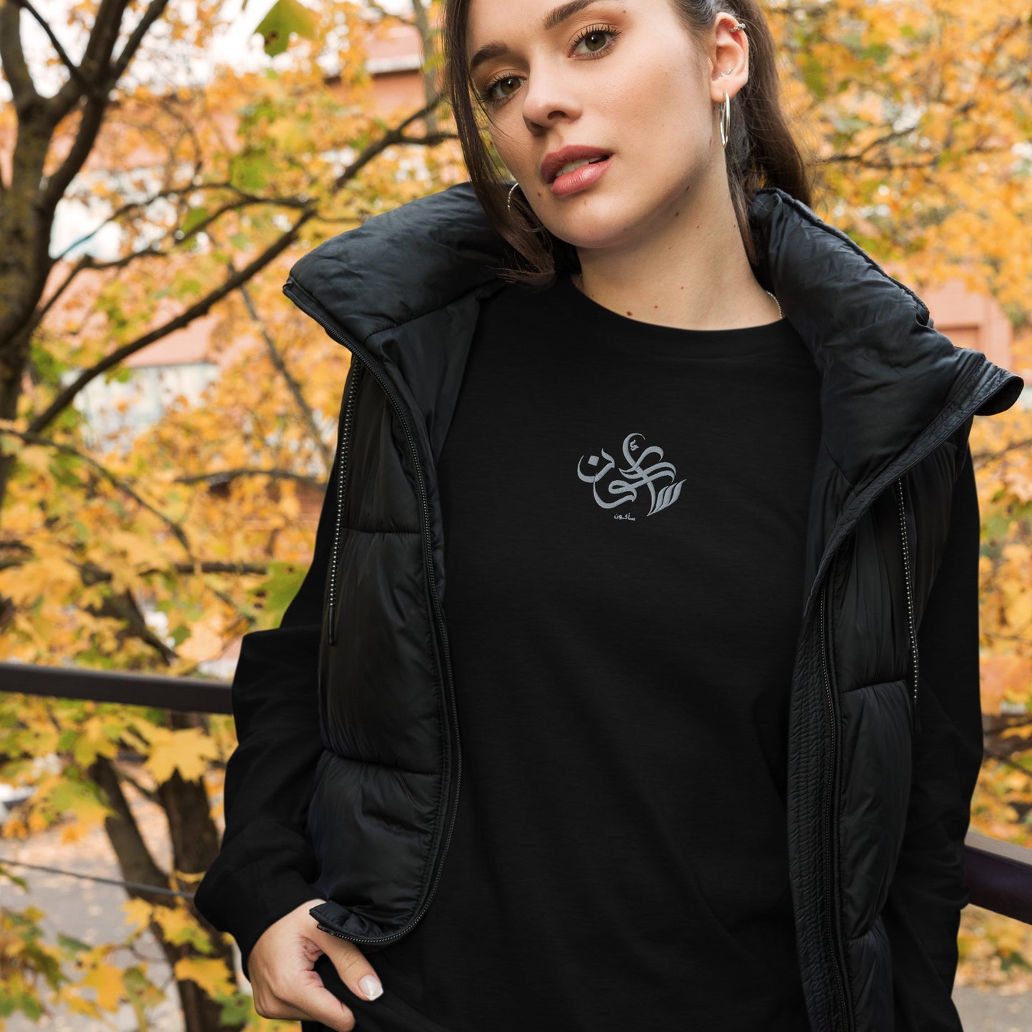 Embroidered Women's Long Sleeve Tee