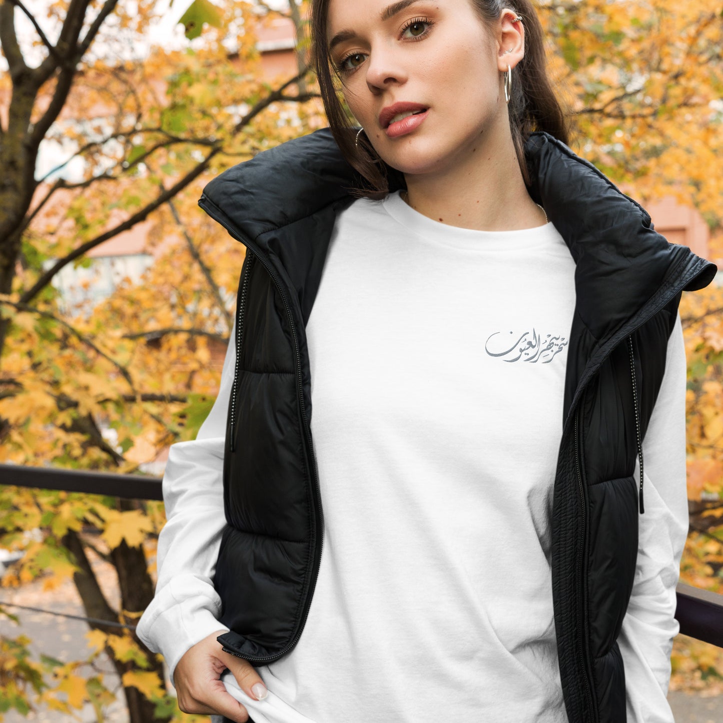 Embroidered Women's Long Sleeve Tee