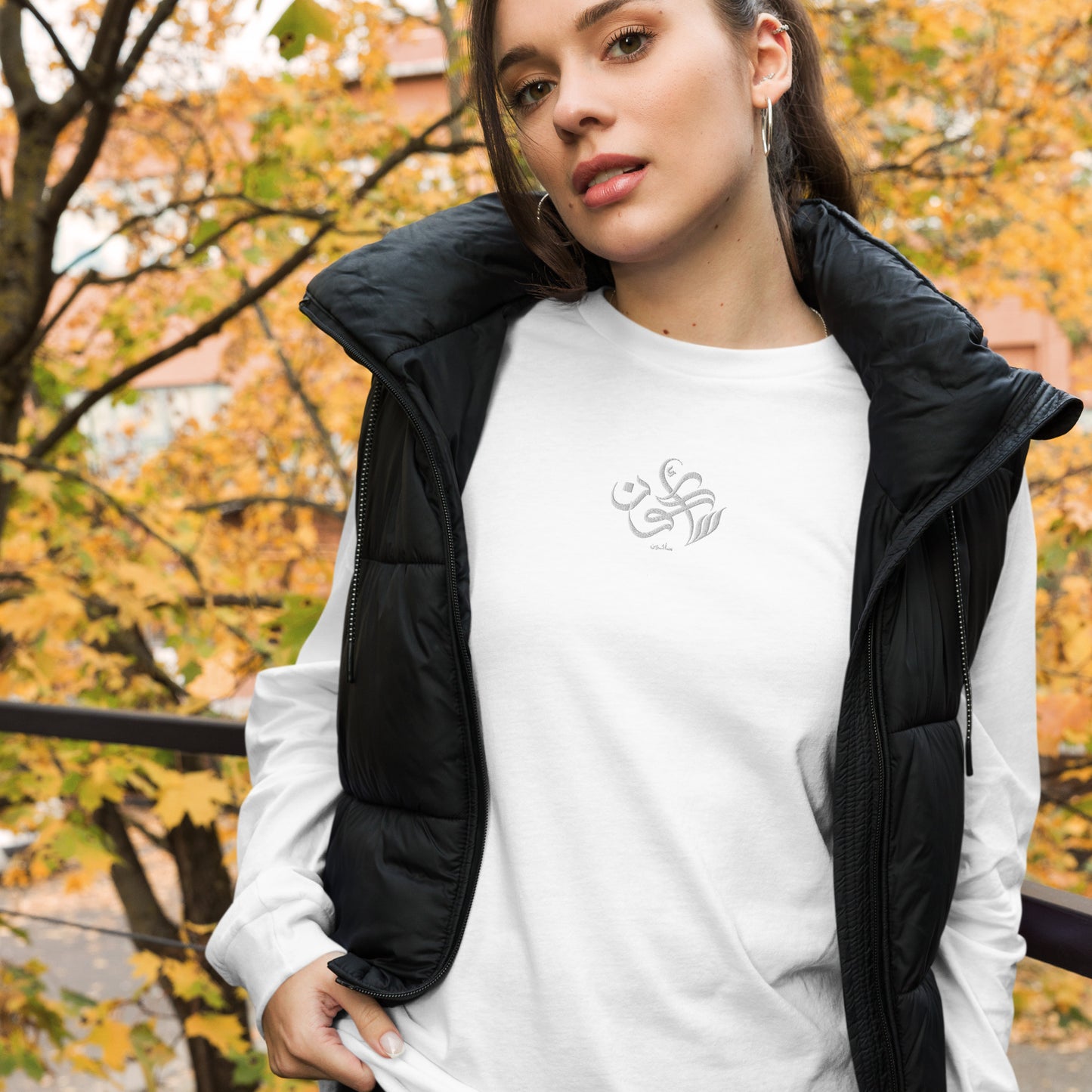 Embroidered Women's Long Sleeve Tee