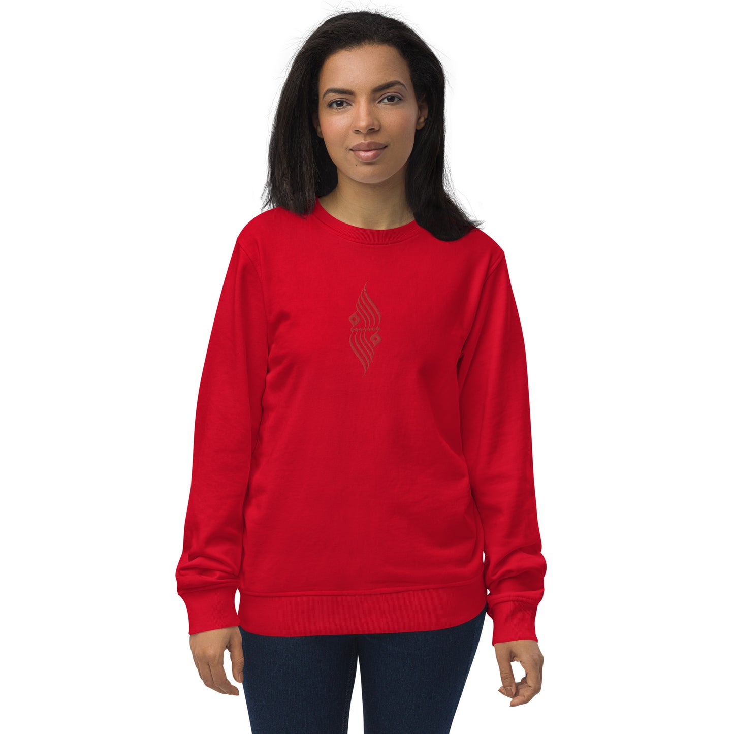 Embroidered Unisex organic sweatshirt