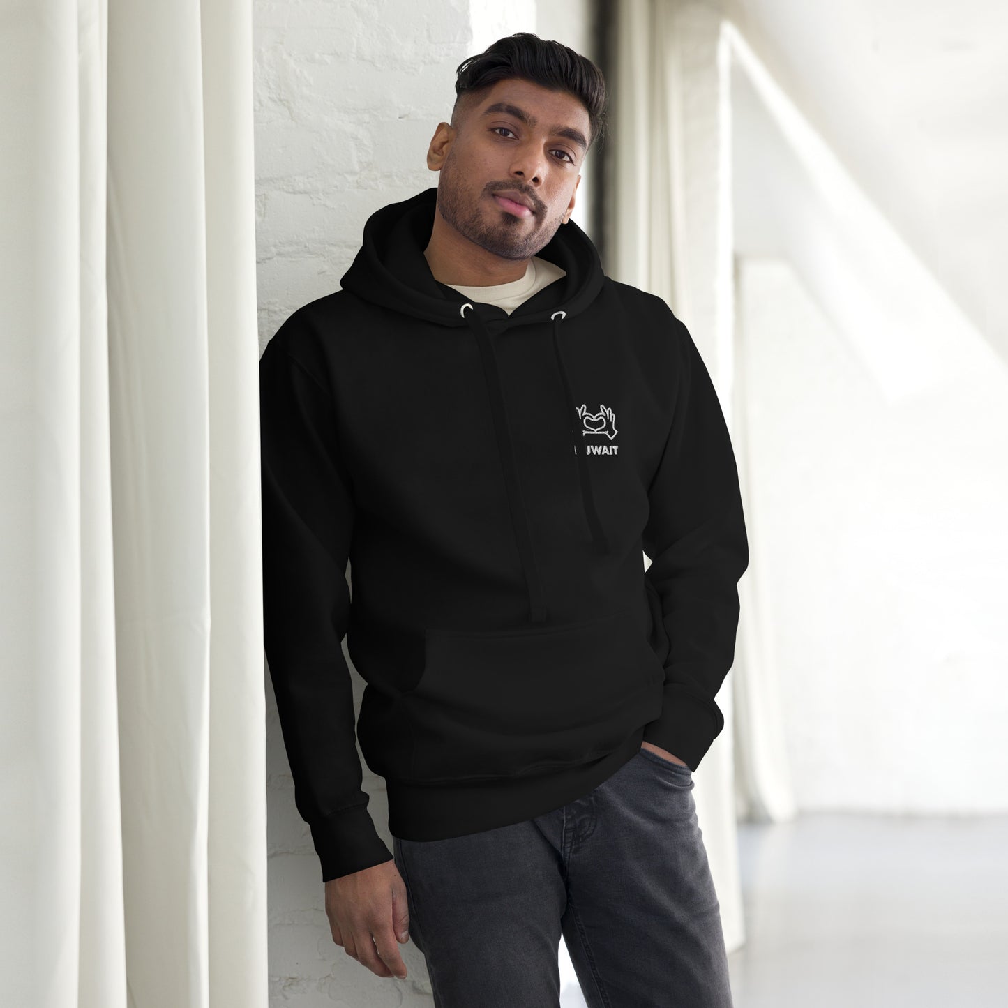 Embroidered Men Hoodie