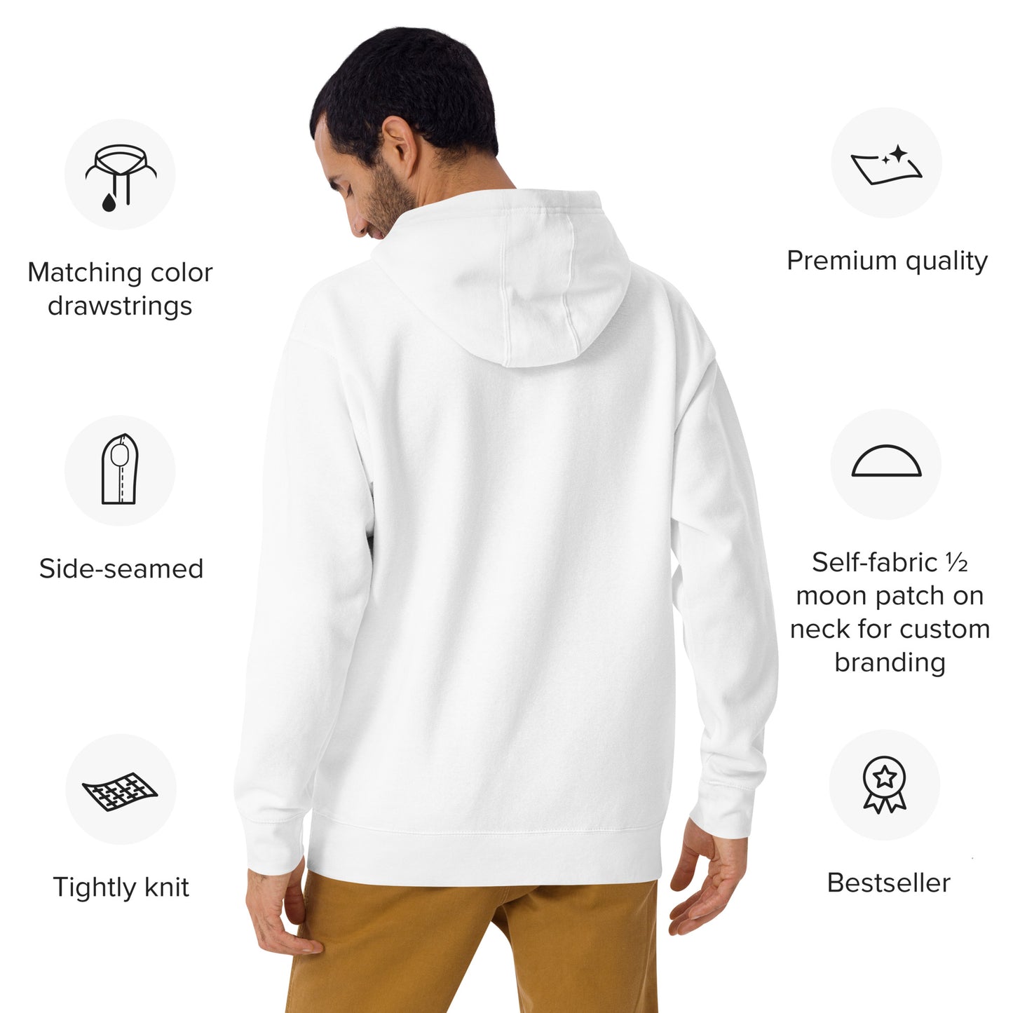 Embroidered Men Hoodie