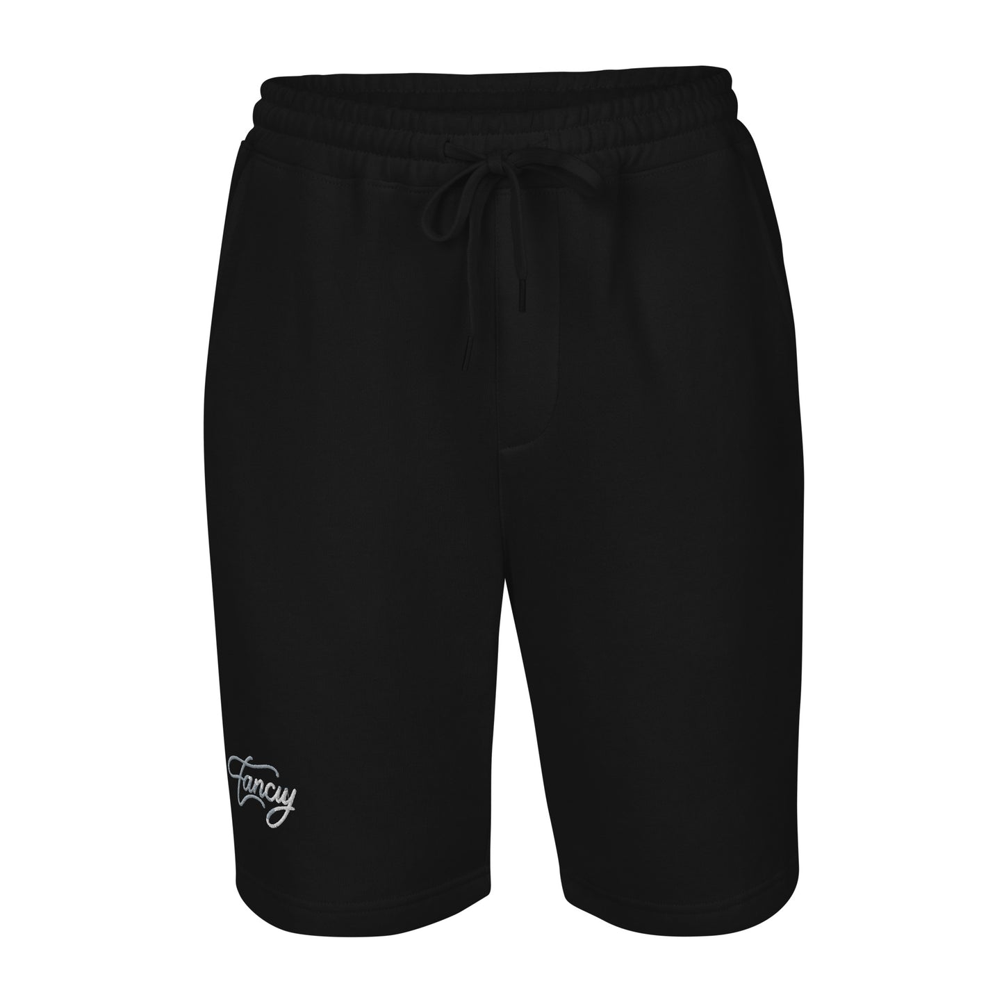 Embroidered Men's fleece shorts