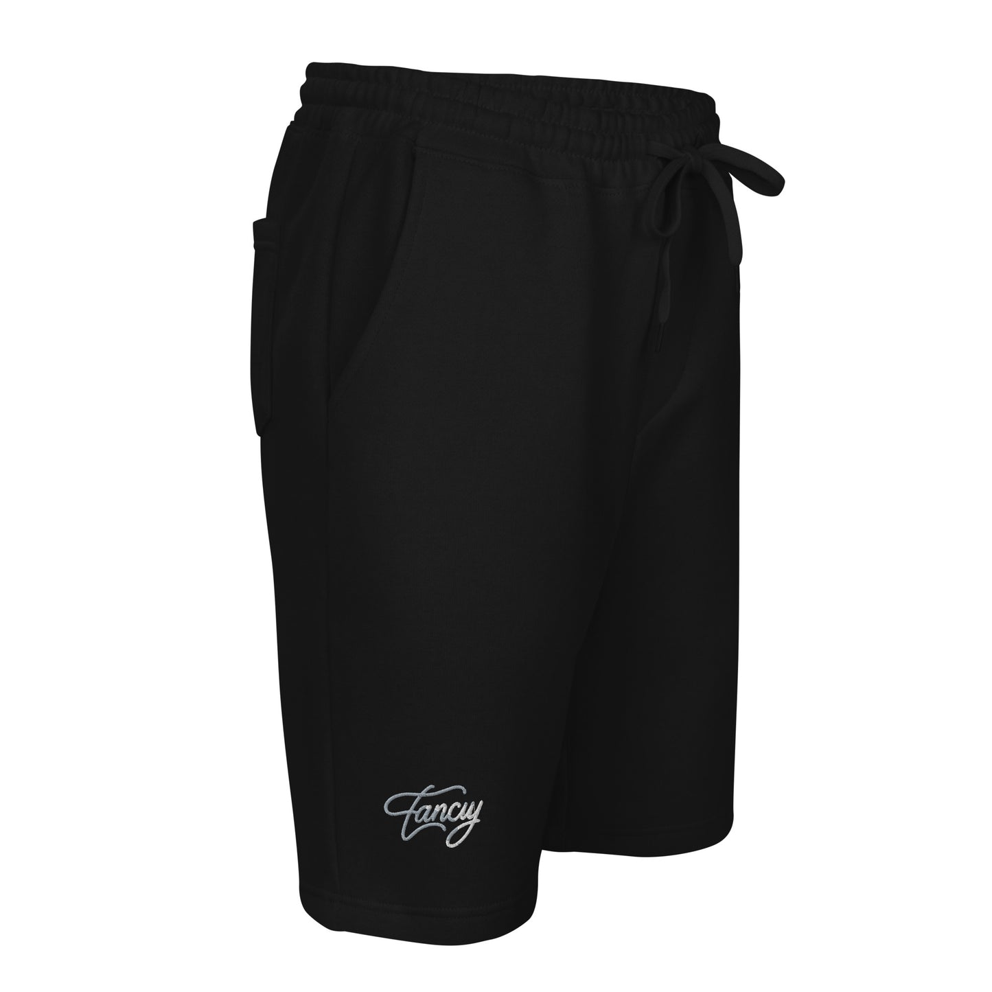 Embroidered Men's fleece shorts