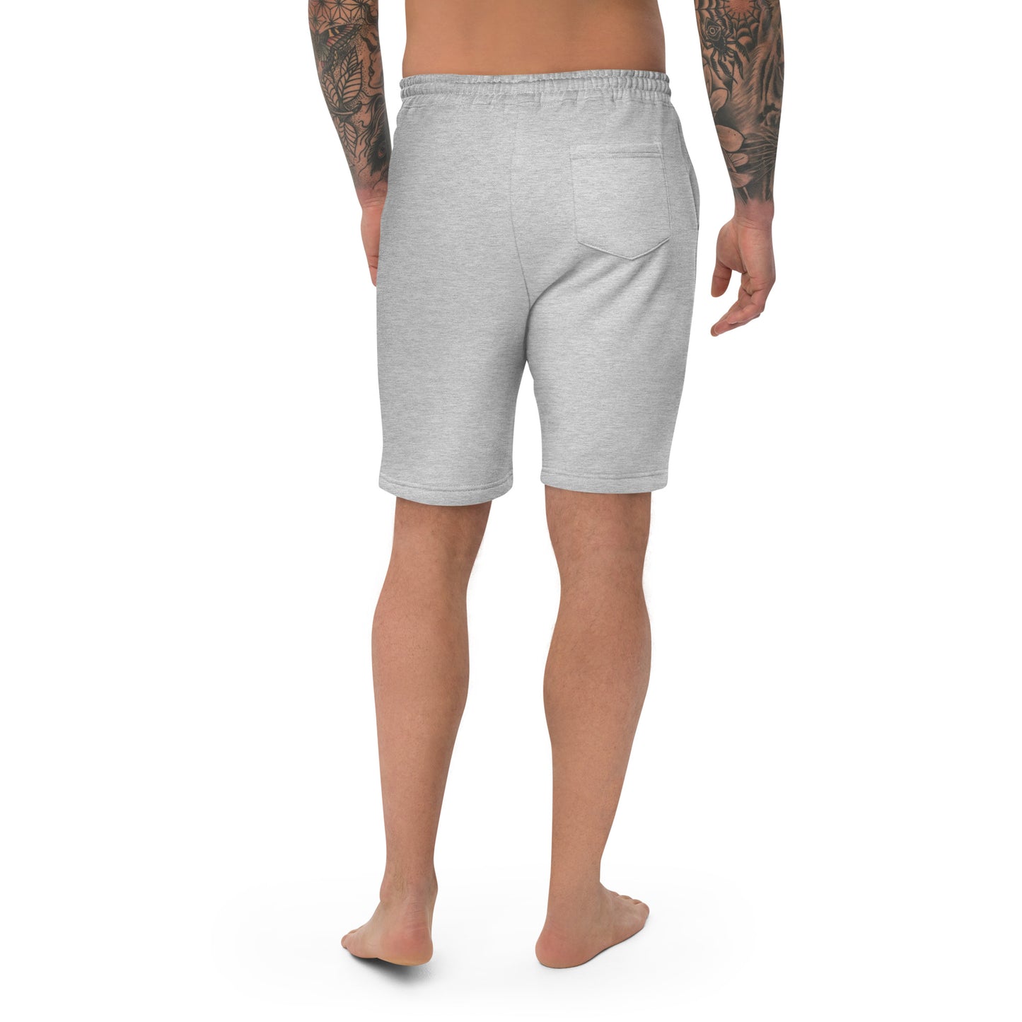 Embroidered Men's fleece shorts