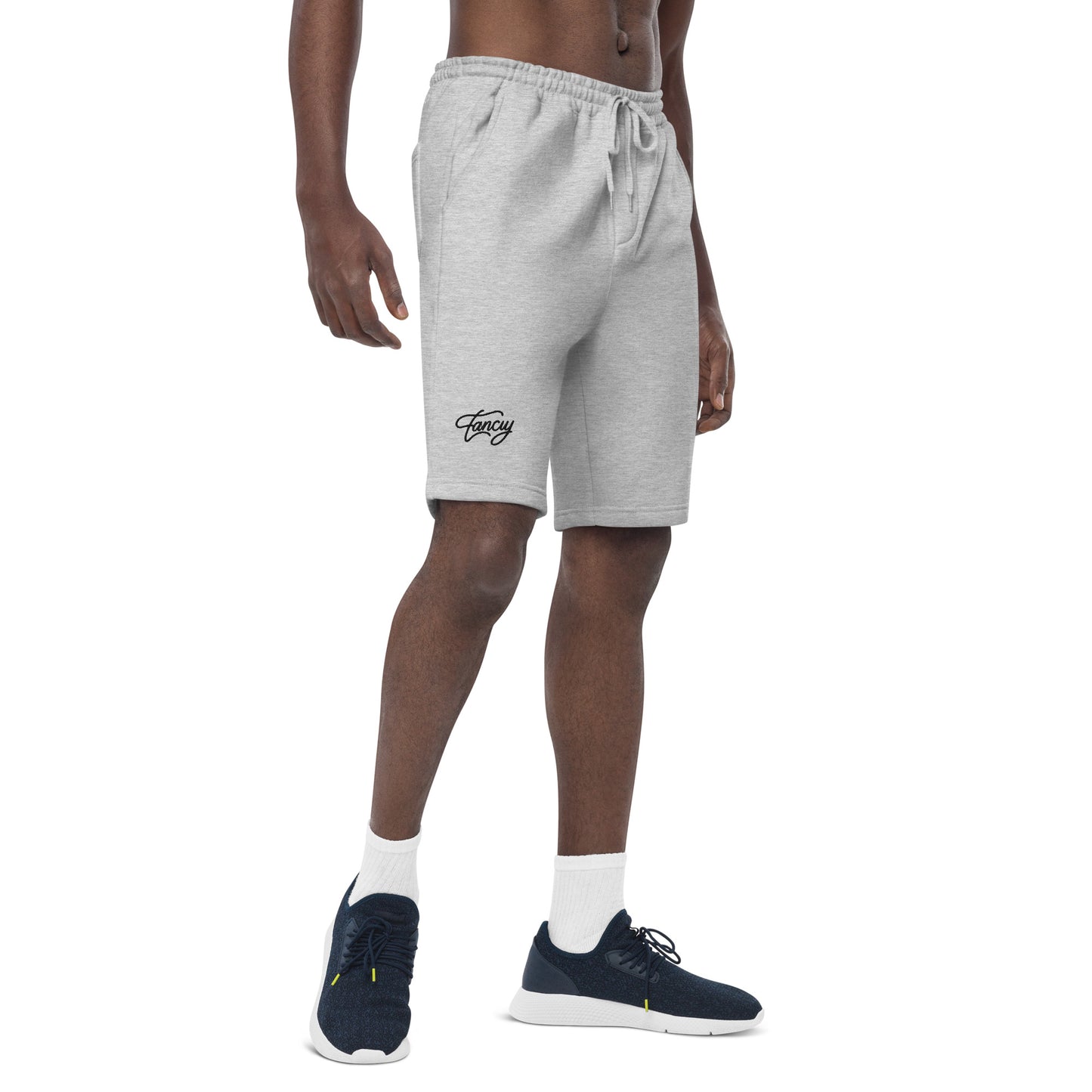 Embroidered Men's fleece shorts