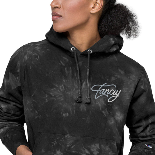 Embroidered Women's Champion tie-dye hoodie