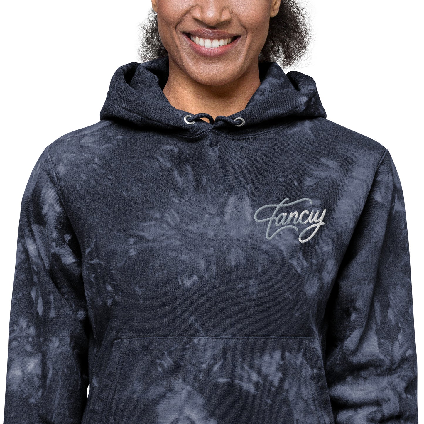 Embroidered Women's Champion tie-dye hoodie