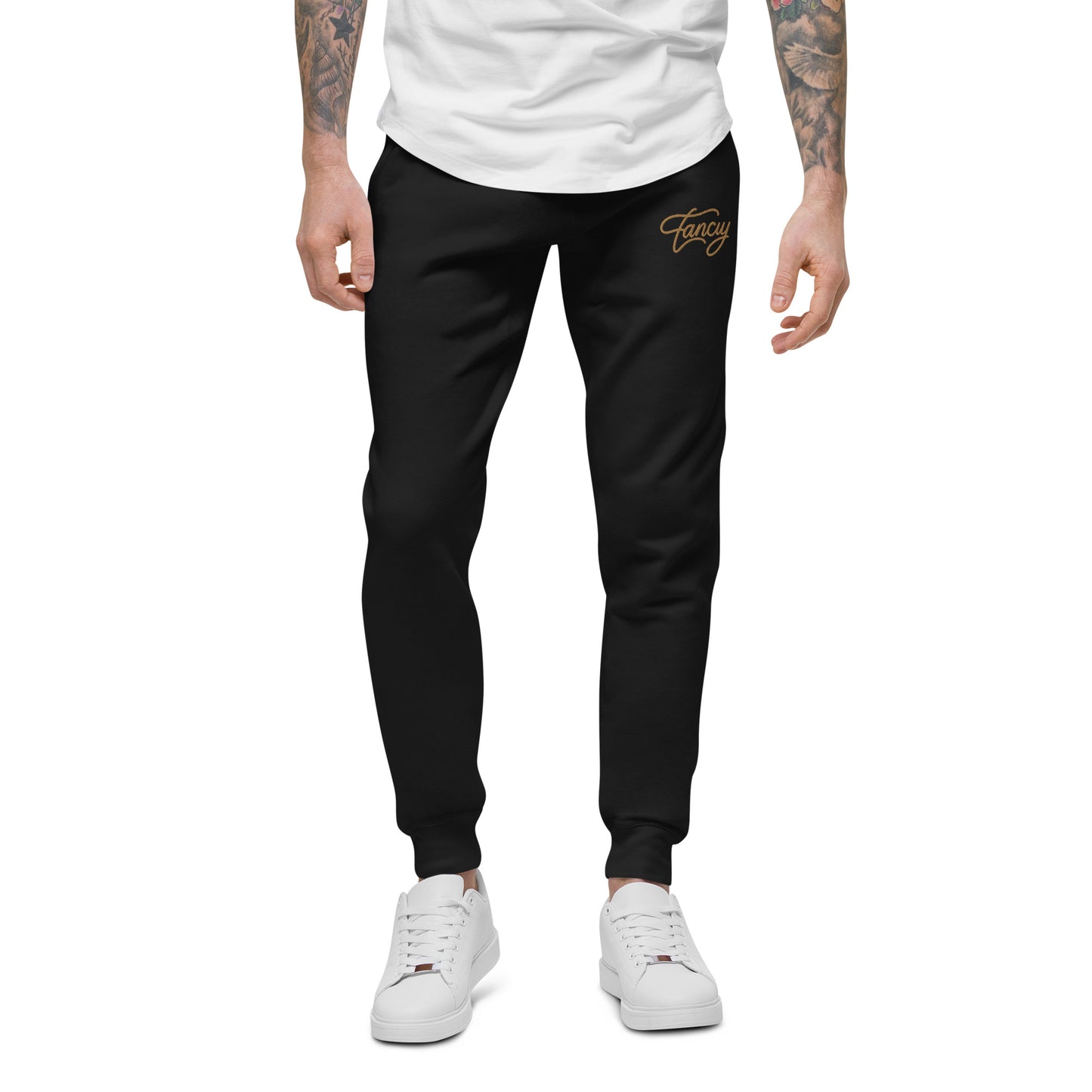 Embroidered Men's fleece sweatpants
