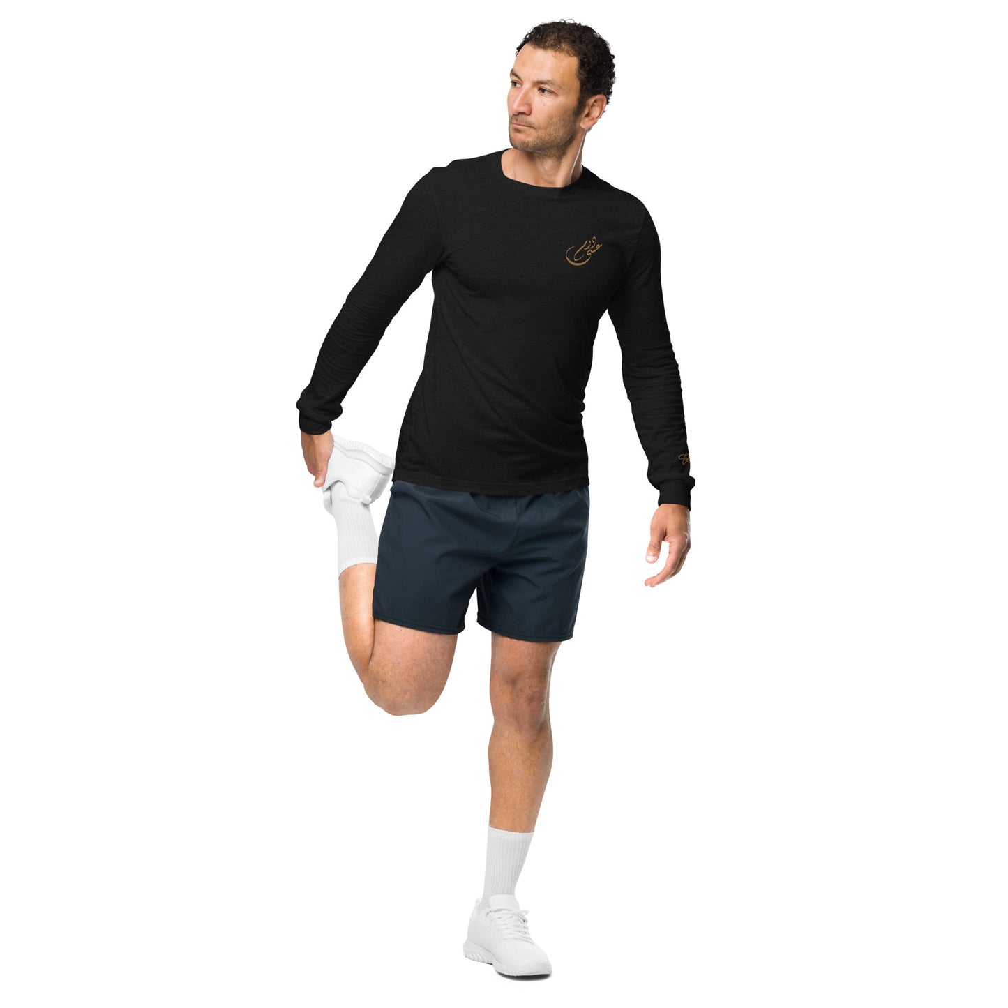 Embroidered Men's Long Sleeve Tee