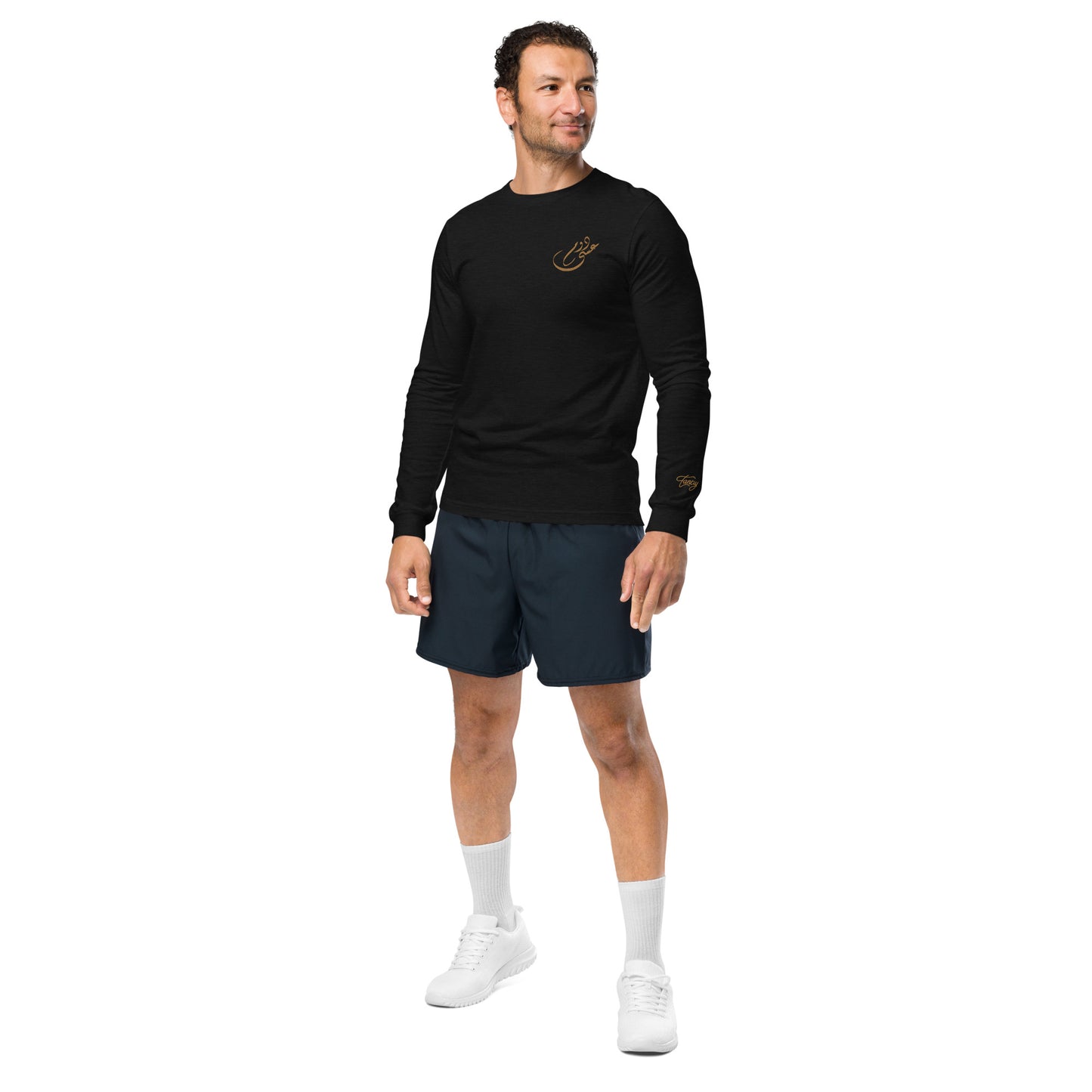 Embroidered Men's Long Sleeve Tee