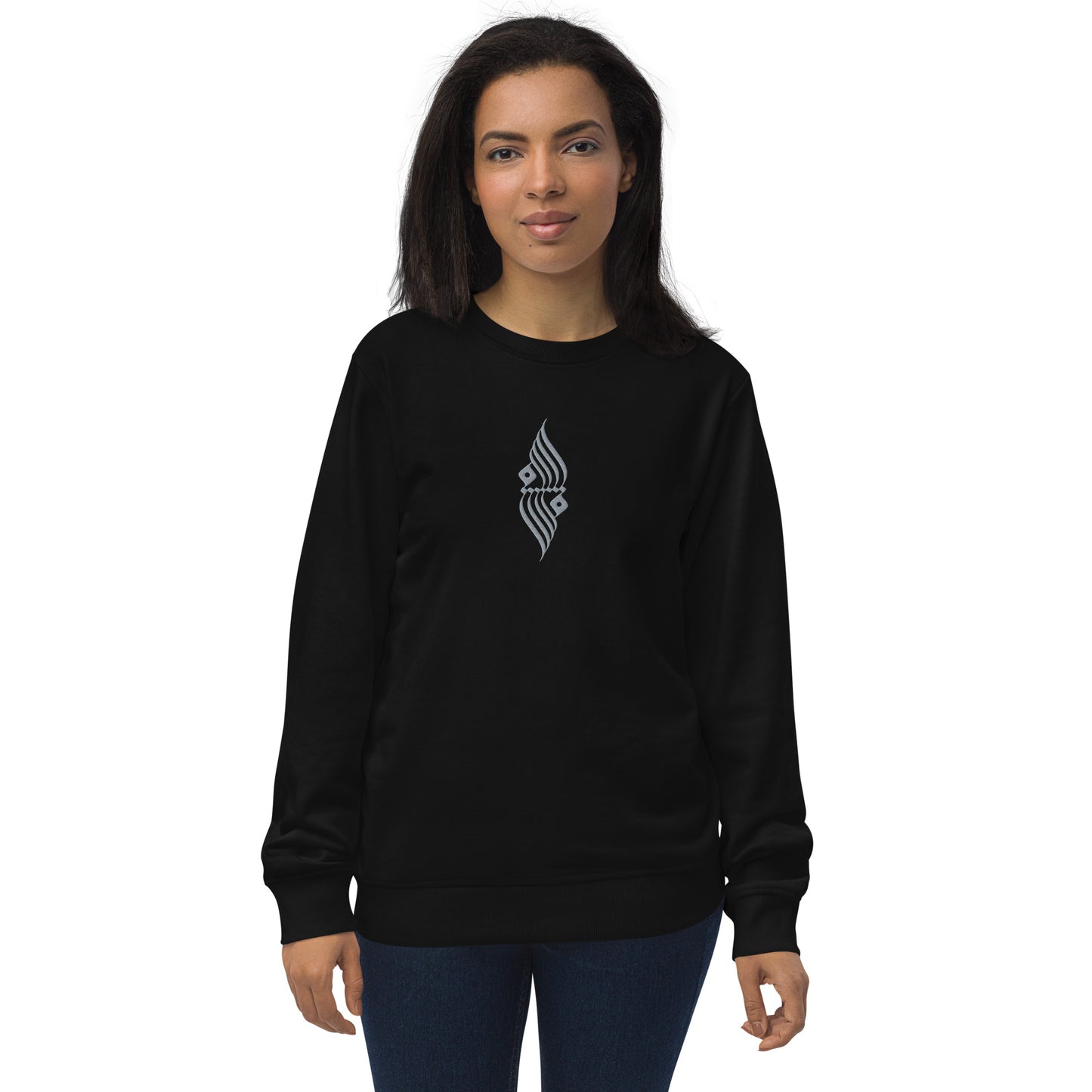Embroidered Unisex organic sweatshirt