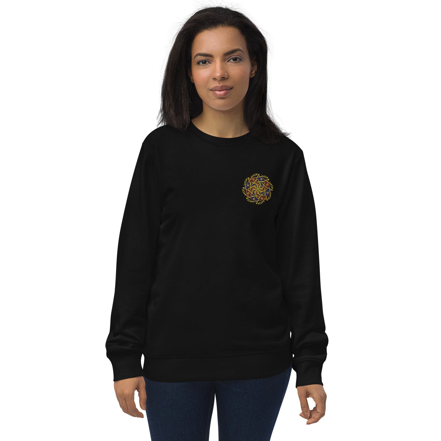 Embroidered Women's organic sweatshirt