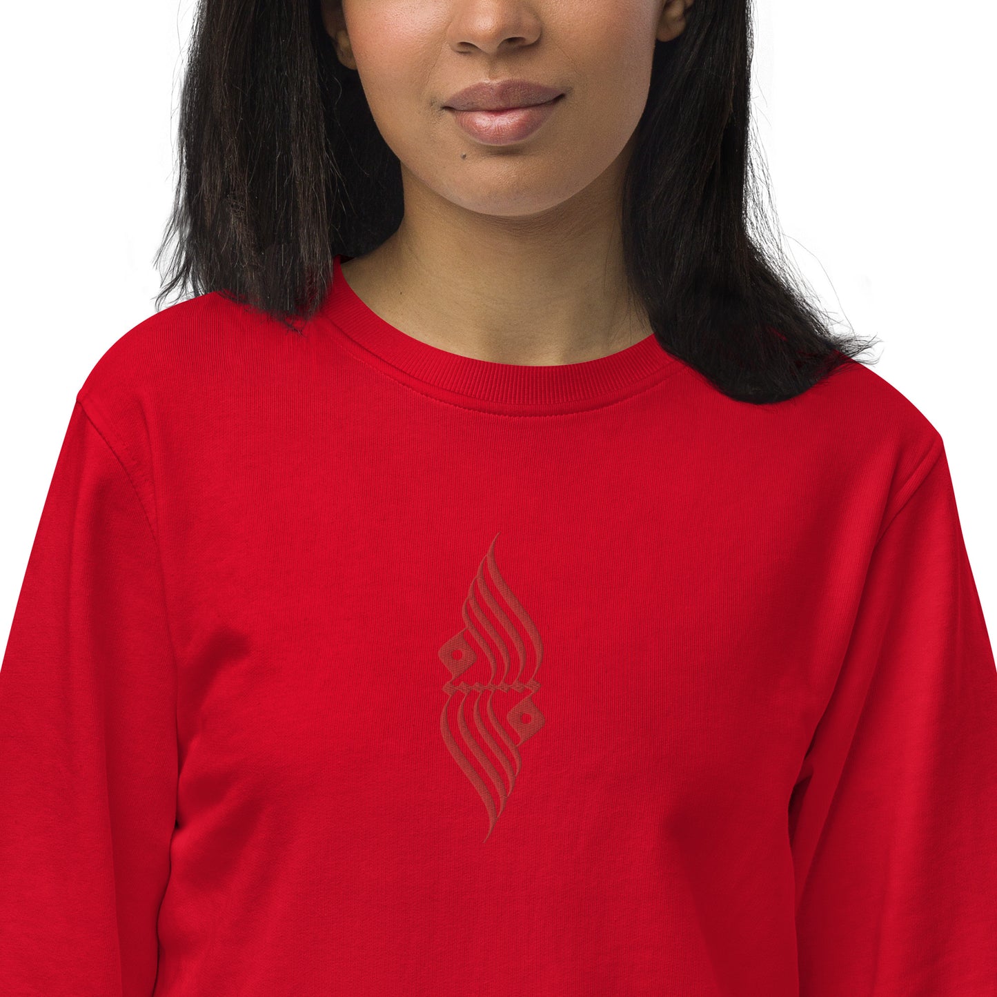 Embroidered Unisex organic sweatshirt