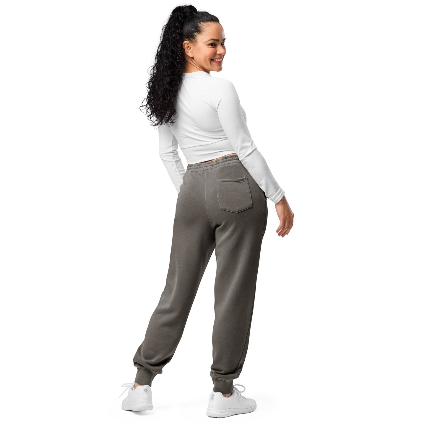 Embroidered Unisex pigment-dyed sweatpants