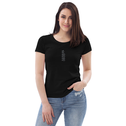 Embroidered Women's fitted eco tee